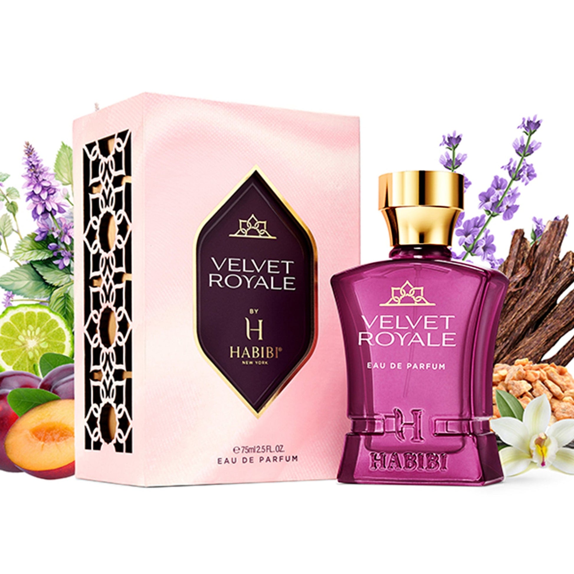 Velvet royale, bellezza dei fiori di viola con una miscela di vaniglia e patchouli