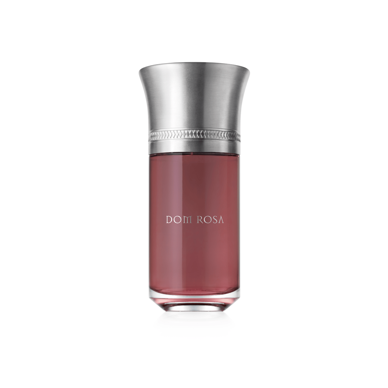 Bottiglia di profumo LIQUIDES IMAGINAIRES DOM ROSA da 100 ml – fragranza unisex rosata con note di champagne, rosa damascena e incenso, in flacone raffinato dal design evocativo.