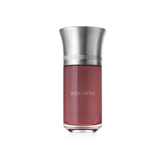 Bottiglia di profumo LIQUIDES IMAGINAIRES DOM ROSA da 100 ml – fragranza unisex rosata con note di champagne, rosa damascena e incenso, in flacone raffinato dal design evocativo.